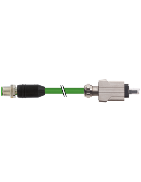 M12 męski 0° /Push Pull RJ45 0° ekranowany 7000-44715-7930750 | Przewody i Złącza | Eshop Dopak | Wszystko dla Przemysłu
