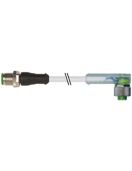 Konektor męski M12 - żeński M12 7000-40341-2340200 | Przewody i Złącza | Eshop Dopak | Wszystko dla Przemysłu