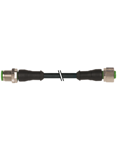 Konektor M12 męski, prosty - M12 żeński, prosty 7000-40021-6540200 | Przewody i Złącza | Eshop Dopak | Wszystko dla Przemysłu