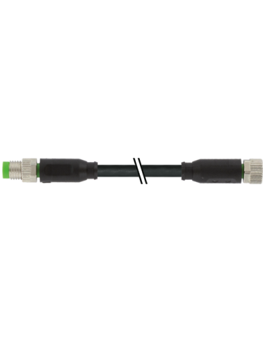 Konektor M8 męski, prosty - M8 żeński, prosty 7000-88001-6300060 | Przewody i Złącza | Eshop Dopak | Wszystko dla Przemysłu