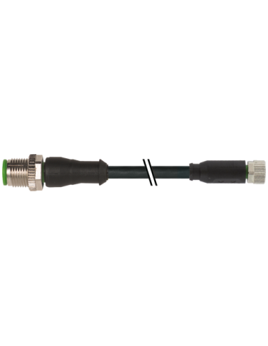 Konektor M12 męski, prosty - M8 żeński, prosty 7000-40561-6300060 | Przewody i Złącza | Eshop Dopak | Wszystko dla Przemysłu