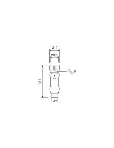 Konektor M12 męski, prosty - M8 żeński, prosty 7000-40561-6300060 | Przewody i Złącza | Eshop Dopak | Wszystko dla Przemysłu