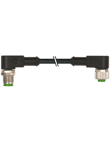 Konektor M12 meski, kątowy - M12 żeński, kątowy 7000-40261-6340150 | Przewody i Złącza | Eshop Dopak | Wszystko dla Przemysłu