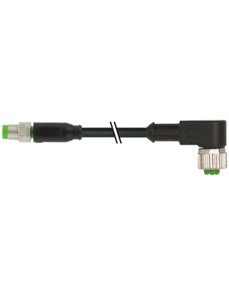 M8 męski prosty / M12 żeński 90° 7000-88261-6300300 | Przewody i Złącza | Eshop Dopak | Wszystko dla Przemysłu