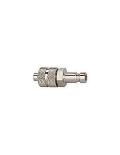 Króciec szybkozłącza DN2,7 typ 20, skręcane do węża fi 4x6 mm, mosiądz niklowany | Przewody i Złącza | Eshop Dopak | Wszystko dl