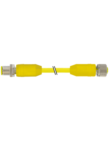 Konektor M12 męski, prosty - M12 żeński, prosty, AIDA 7030-40521-0420500 | Przewody i Złącza | Eshop Dopak | Wszystko dla Przemy