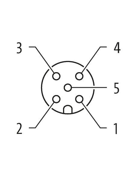 Konektor M12 męski, prosty - M12 żeński, prosty, AIDA 7030-40521-0420500 | Przewody i Złącza | Eshop Dopak | Wszystko dla Przemy