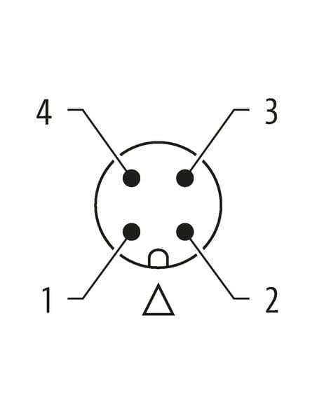 Konektor M12 męski, prosty - M12 żeński, kątowy 7356-40121-6340300 | Przewody i Złącza | Eshop Dopak | Wszystko dla Przemysłu
