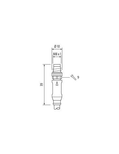 Konektor M8 męski, prosty - M8 żeński, prosty z LED 7000-88002-6300150 | Przewody i Złącza | Eshop Dopak | Wszystko dla Przemysł