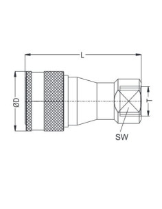 Szybkozłącze hydrauliczne ISO B obustronnie odcinające, G 1/2 GW, mosiądz, NBR | Hydraulika | Eshop Dopak | Wszystko dla Przemys 2