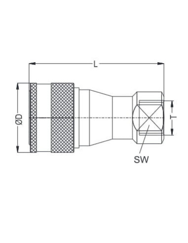 Szybkozłącze hydrauliczne ISO B obustronnie odcinające, G 3/4 GW, mosiądz, NBR | Hydraulika | Eshop Dopak | Wszystko dla Przemys