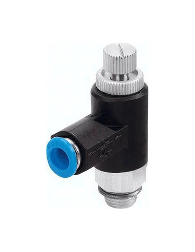 Zawór dławiący, GRLA-1/4-QS-8-RS-B 162968, FESTO | Pneumatyka | Eshop Dopak | Wszystko dla Przemysłu