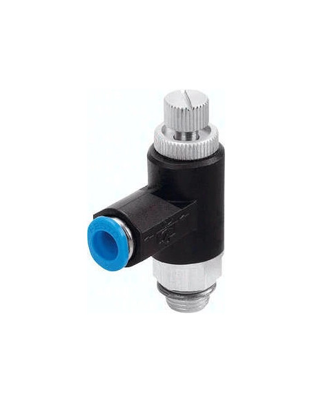 Zawór dławiący, GRLA-1/4-QS-8-RS-B 162968, FESTO | Pneumatyka | Eshop Dopak | Wszystko dla Przemysłu