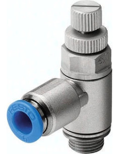 Zawór dławiący, GRLA-1/8-QS-4-RS-D 197580, FESTO | Pneumatyka | Eshop Dopak | Wszystko dla Przemysłu