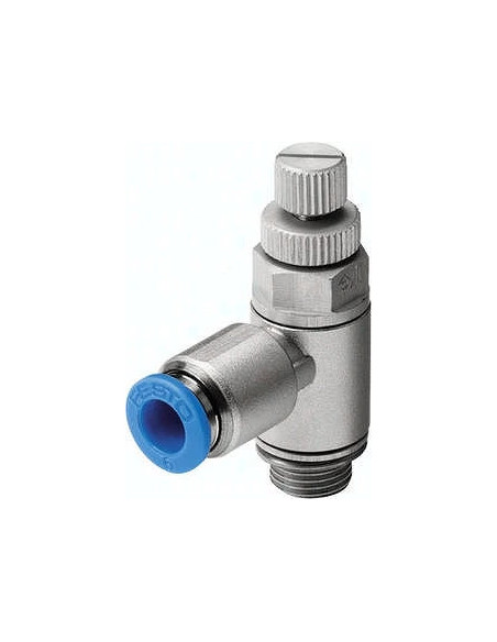 Zawór dławiący, GRLA-1/8-QS-4-RS-D 197580, FESTO | Pneumatyka | Eshop Dopak | Wszystko dla Przemysłu