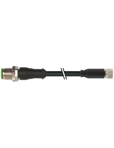 M12 męski 0° / M8 żeński 0° 7000-40561-6300070 | Przewody i Złącza | Eshop Dopak | Wszystko dla Przemysłu