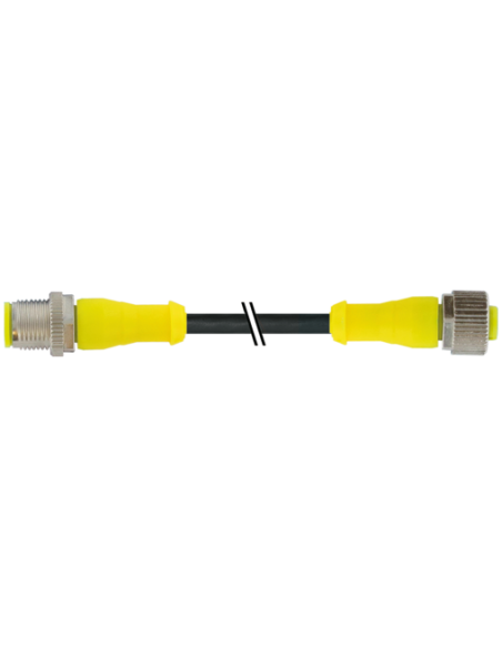 Złącze M12 męskie 0° / M12 żeńskie 0° AIDA 7030-40021-6340500 | Przewody i Złącza | Eshop Dopak | Wszystko dla Przemysłu