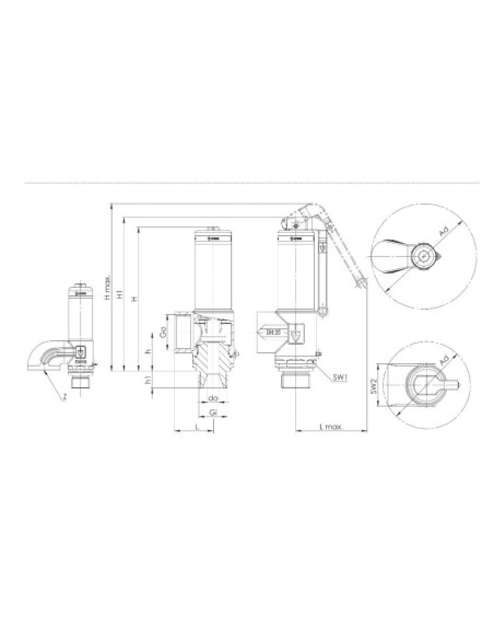 Zawór bezpieczeństwa DN8 kriogeniczny G3/8-G3/8 26 bar | Pneumatyka | Eshop Dopak | Wszystko dla Przemysłu