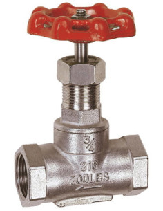 Zawór mufowy  grzybkowy złącze G1/2, dn 15 nierdzewny | Hydraulika | Eshop Dopak | Wszystko dla Przemysłu