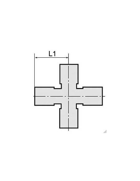 Czwórnik nierdzewny gwintowany WWWW 4 x G 1/4 GW, stal 316 | Hydraulika | Eshop Dopak | Wszystko dla Przemysłu