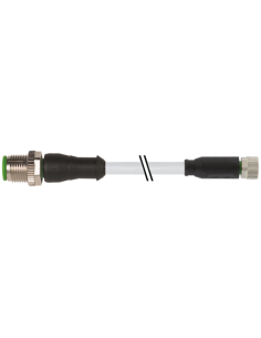 Konektor M12 męski, prosty / M8 żeński, prosty 7000-40581-2310060 | Przewody i Złącza | Eshop Dopak | Wszystko dla Przemysłu