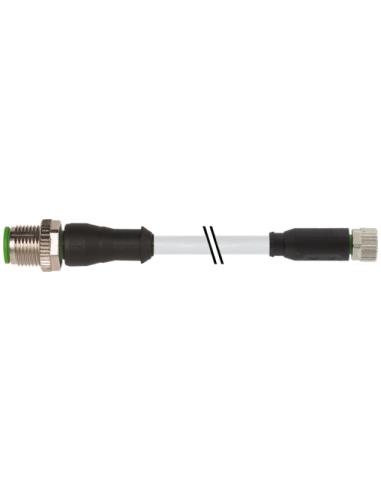 Konektor M12 męski, prosty / M8 żeński, prosty 7000-40581-2310060 | Przewody i Złącza | Eshop Dopak | Wszystko dla Przemysłu