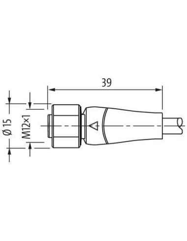 M12 męski 0° / M12 żeński 0° F&B PP-Line 7024-40021-3210100 | Przewody i Złącza | Eshop Dopak | Wszystko dla Przemysłu
