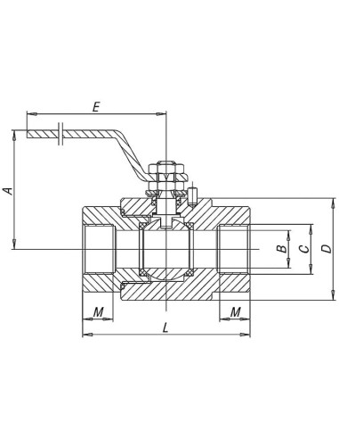 Zawór kulowy MONOBLOCK 316L 4" ww AISI 316L PTFE | Hydraulika | Eshop Dopak | Wszystko dla Przemysłu