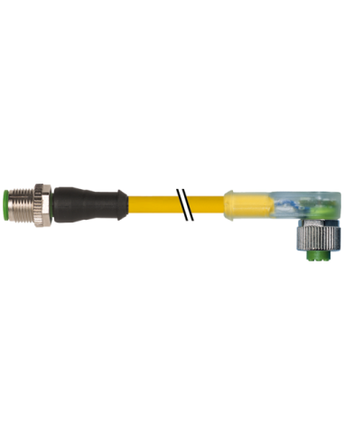 Konektor męski M12 - żeński M12 7000-40321-0530200 | Przewody i Złącza | Eshop Dopak | Wszystko dla Przemysłu