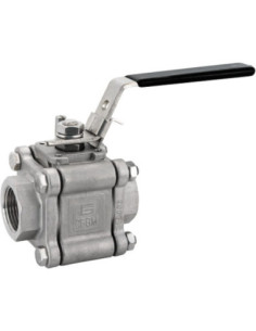 Zawór kulowy TITAN 1" PTFE AISI 316 3-elementowy | Hydraulika | Eshop Dopak | Wszystko dla Przemysłu