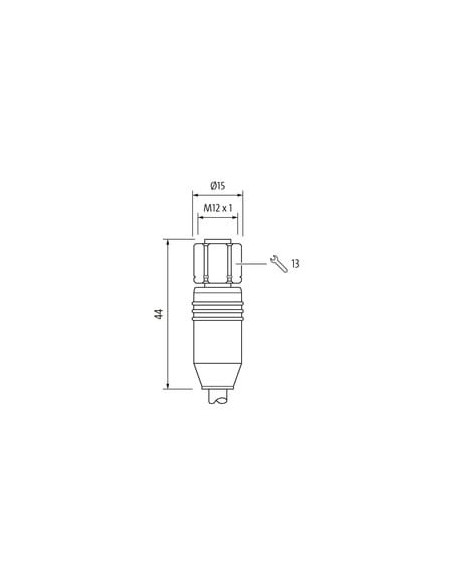 M12 męski prosty / M12 żeński prosty ekranowany V4A 7004-40531-8030300 | Przewody i Złącza | Eshop Dopak | Wszystko dla Przemysł