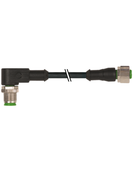 M12 męski 90° / M12 żeński prosty 7000-40201-6340100 | Przewody i Złącza | Eshop Dopak | Wszystko dla Przemysłu
