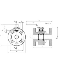 Zawór kulowy kołnierzowy ANTARES DN125 F AISI 316, PTFE, 10/16 bar, F5 | Hydraulika | Eshop Dopak | Wszystko dla Przemysłu 2