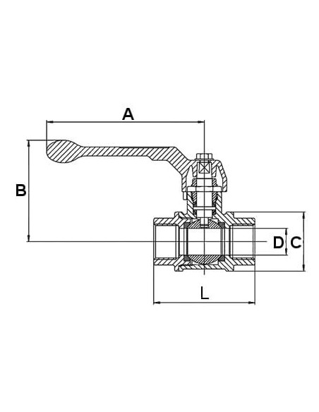 Zawór kulowy TOTALSteelBall 3/4" WW do 100 bar, mosiądz niklowany | Hydraulika | Eshop Dopak | Wszystko dla Przemysłu