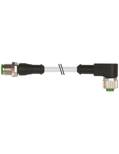 M12 męski prosty / M12 żeński 90° 7000-40121-2141000 | Przewody i Złącza | Eshop Dopak | Wszystko dla Przemysłu