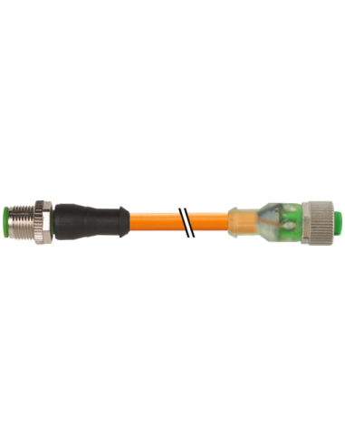 M12 męski 0° / M12 żeński 0° LED 7000-40313-8460060 | Przewody i Złącza | Eshop Dopak | Wszystko dla Przemysłu
