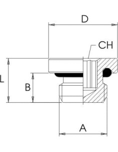 Korek gwintowany z oringiem G 1/8 GZ, pod imbus, mosiądz niklowany | Hydraulika | Eshop Dopak | Wszystko dla Przemysłu