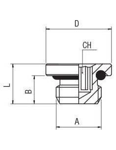 Korek z oringiem FKM G1/2z | Hydraulika | Eshop Dopak | Wszystko dla Przemysłu 2