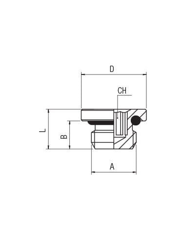 Korek z oringiem FKM G1/2z | Hydraulika | Eshop Dopak | Wszystko dla Przemysłu