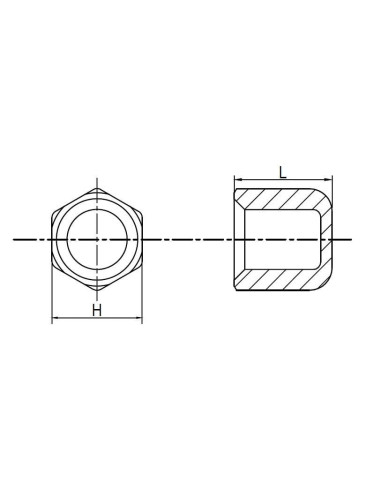 Zaślepka do rury nierdzewnej gwintowana, korek z gwintem wewnętrznym R 1/2 GW, stal 316 | Hydraulika | Eshop Dopak | Wszystko dl