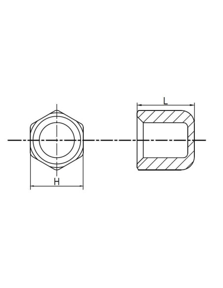 Zaślepka do rury nierdzewnej gwintowana, korek z gwintem wewnętrznym R 1/8 GW, stal 316 | Hydraulika | Eshop Dopak | Wszystko dl