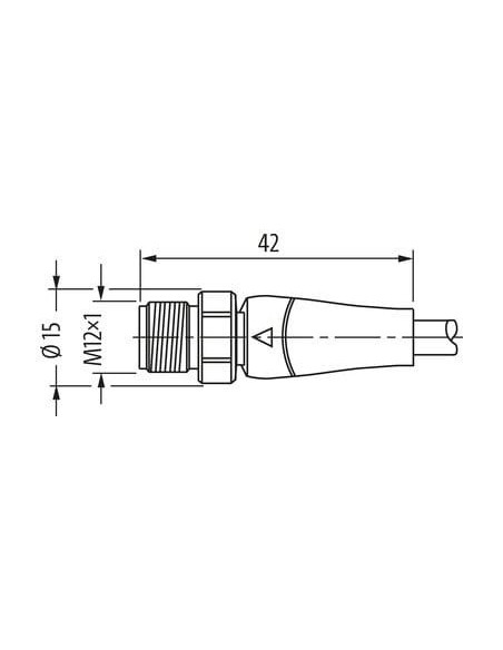 M12 męski 0° / M12 żeński 90° F B PRO 7024-40121-3210500 | Przewody i Złącza | Eshop Dopak | Wszystko dla Przemysłu