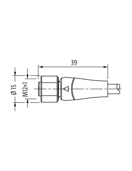 M12 męski 0° / M12 żeński 0° F B PRO 7024-40021-3210750 | Przewody i Złącza | Eshop Dopak | Wszystko dla Przemysłu