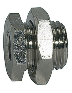 Złączka gwintowana grodziowa M5 GW, M10x1 mosiądz niklowany | Hydraulika | Eshop Dopak | Wszystko dla Przemysłu