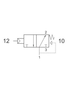 Zawór mechaniczny 3/2 NO, G1/8, z antenką, powrót spręż. | Pneumatyka | Eshop Dopak | Wszystko dla Przemysłu 2