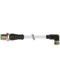 Konektor M12 męski, prosty - M8 żeński, kątowy 7000-40601-2100060 | Przewody i Złącza | Eshop Dopak | Wszystko dla Przemysłu