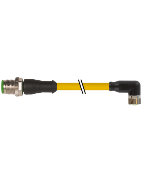 M12 męski prosty / M8 żeński 90° 7000-40601-0300060 | Przewody i Złącza | Eshop Dopak | Wszystko dla Przemysłu