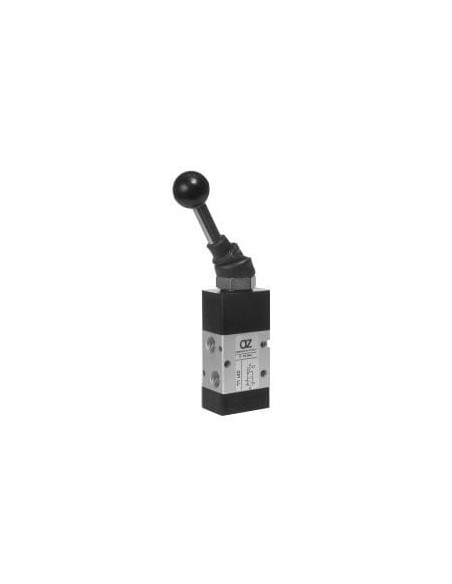 Zawór rozdzielający mechaniczny ręczny 3/2 G 1/4 NC, bistabilny, bez sprężyny, dźwignia | Pneumatyka | Eshop Dopak | Wszystko dl
