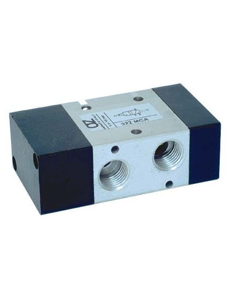 Zawór rozdzielający pneumatyczny 3/2 G 1/4 NO monostabilny, AZ Pneumatica | Pneumatyka | Eshop Dopak | Wszystko dla Przemysłu