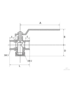 Zawór kulowy 1" z filtrem z filtrem siatkowym MN | Hydraulika | Eshop Dopak | Wszystko dla Przemysłu 2